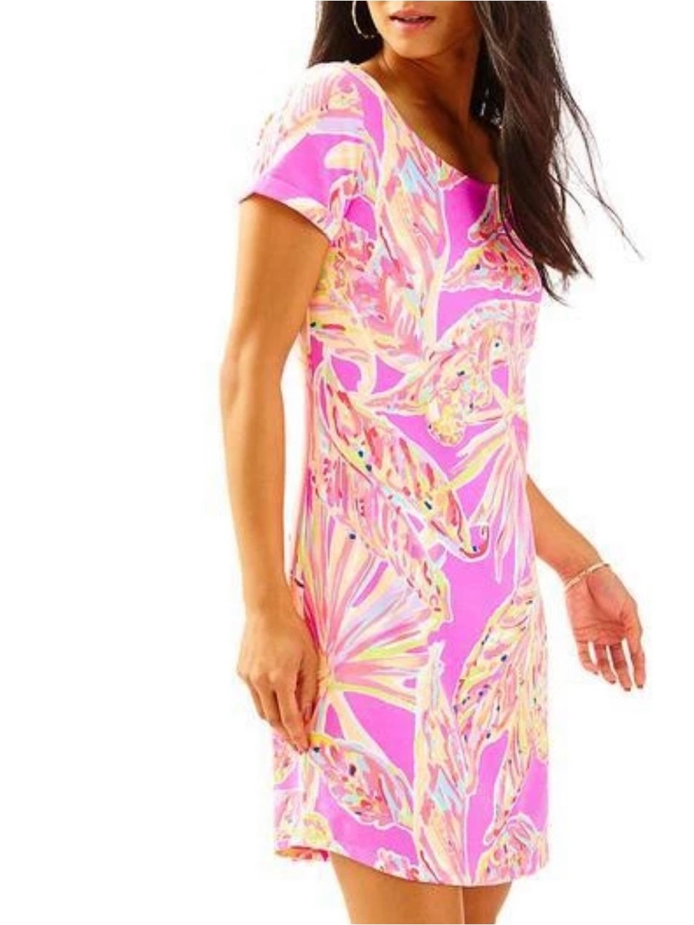 Lilly Pulitzer UPF50+ Short Sleeve ButterflyDress Medium
